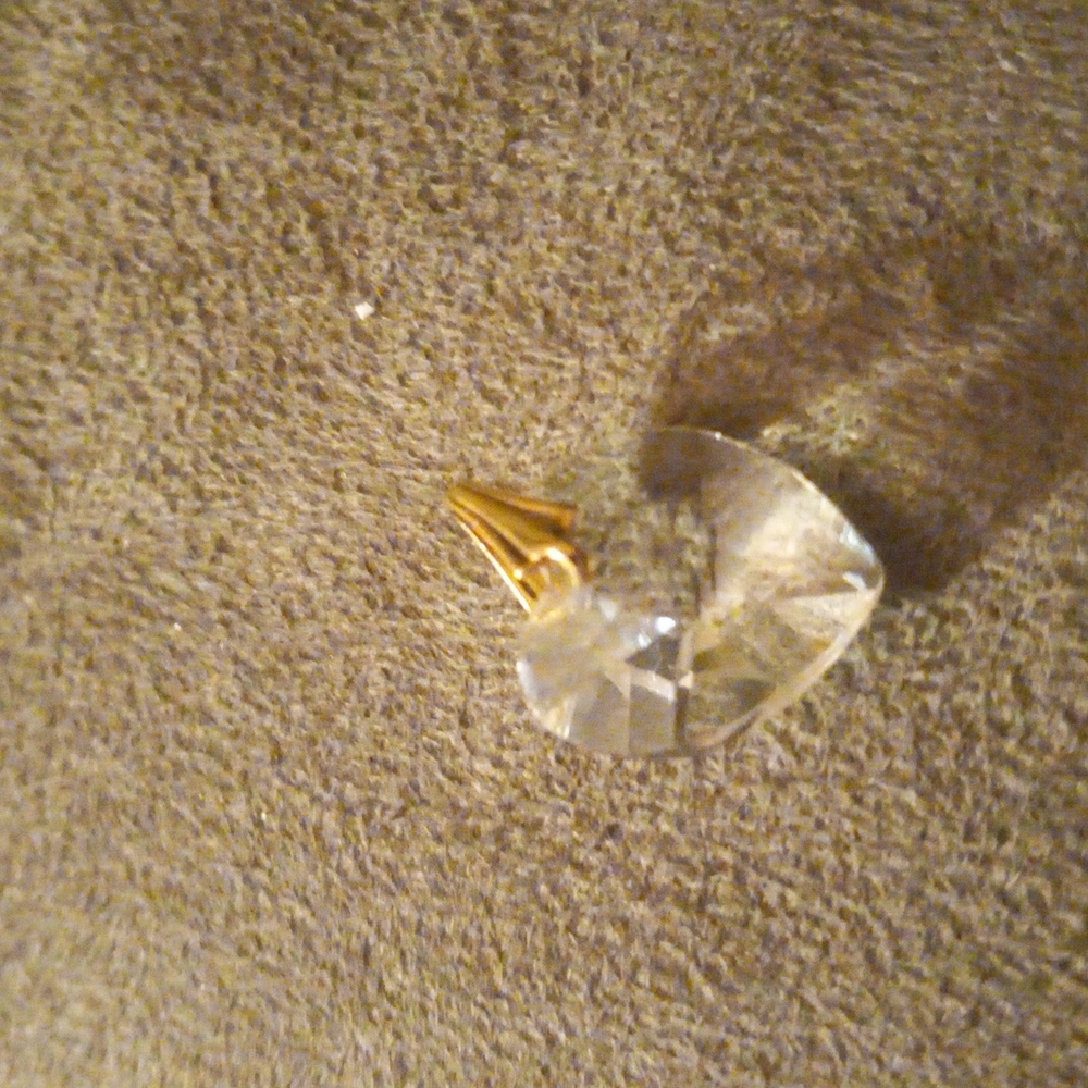 Crystal heart charm